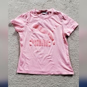 Puma Pink Logo Tee